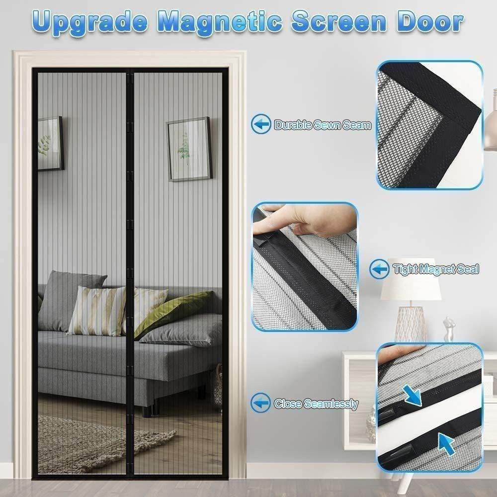 Mesh Screen Net Home Magnetic Foldable Anti Mosquito Door Curtains - Vellora