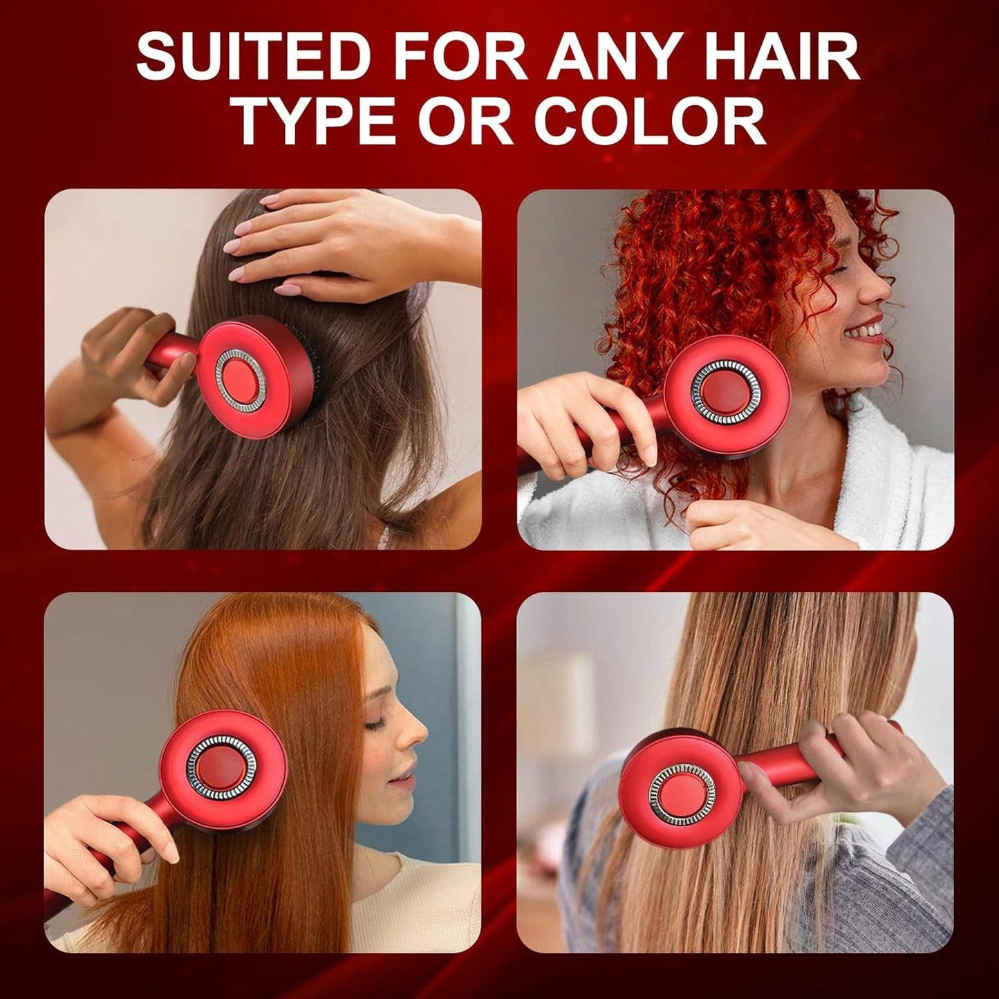 Premium Head Scalp Electric Massager Comb | Scalp Massaging Brush with 2 In 1 Hair Oil Applicator | IPX7 Waterproof,Portable Deep Massager For Hair & Head Relaxation at Home | Shiatsu Massage for Hair Growth/Stress Relax