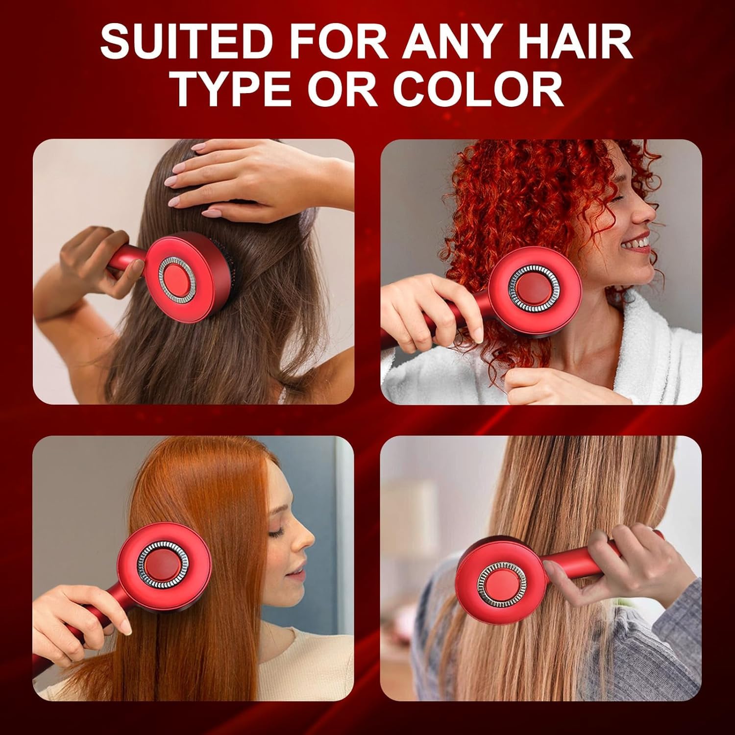 Premium Head Scalp Electric Massager Comb | Scalp Massaging Brush with 2 In 1 Hair Oil Applicator | IPX7 Waterproof,Portable Deep Massager For Hair & Head Relaxation at Home | Shiatsu Massage for Hair Growth/Stress Relax
