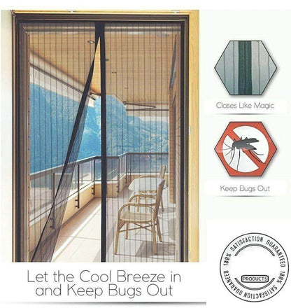 Mesh Screen Net Home Magnetic Foldable Anti Mosquito Door Curtains - Vellora 